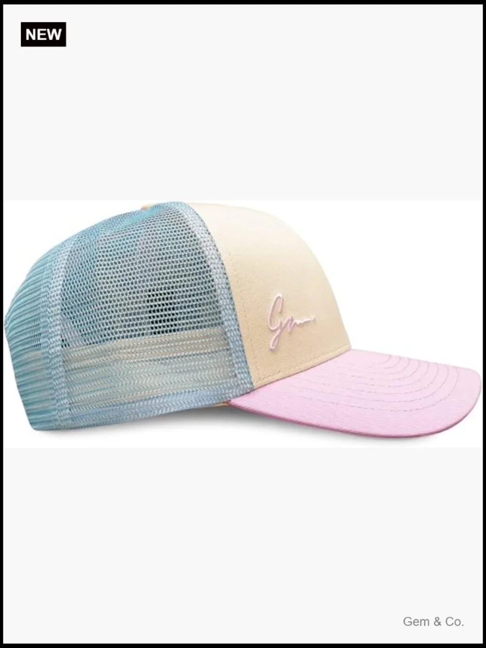 Women's Snapback Baseball Cap - Curved Bill Adjustable Trucker Hat Summer